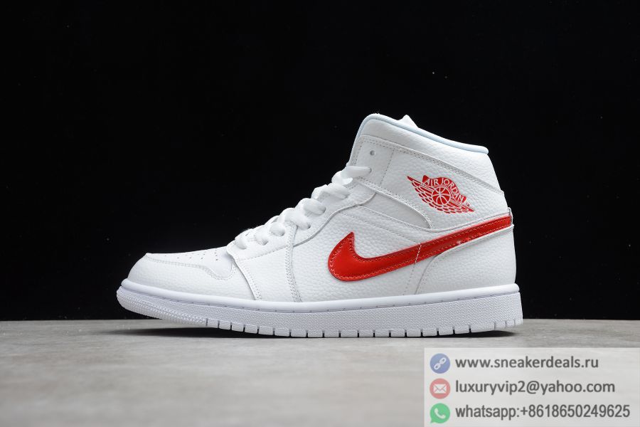 Air Jordan 1 Mid White BQ6472-106 Unisex Basketball Shoes